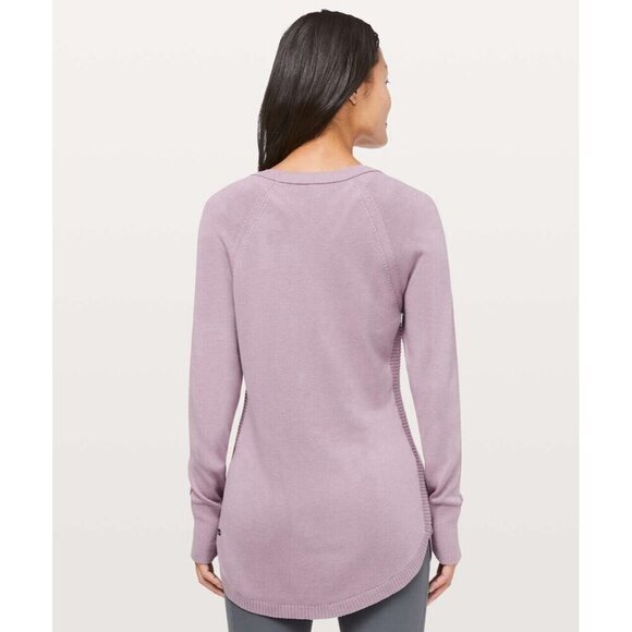 LULULEMON Hello Aloe Pullover Women's Sweater‎ Antoinette/Figue Size 4 athletic - Picture 2 of 9